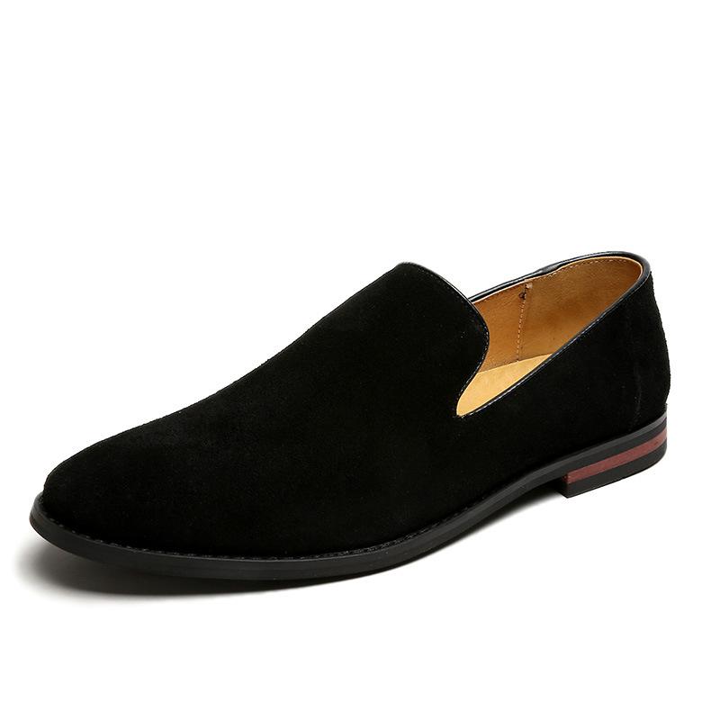 Мужские остроносые кожаные туфли, замшевая кожа, корейская версия британских мужских туфель, туфли Lazy Tide, туфли Doudou A0706-J 44 чёрный
Мужские остроносые кожаные туфли, замшевая кожа, корейская версия британских мужских туфель, туфли Lazy Tide, туфли Doudou A0706-J 44 чёрный