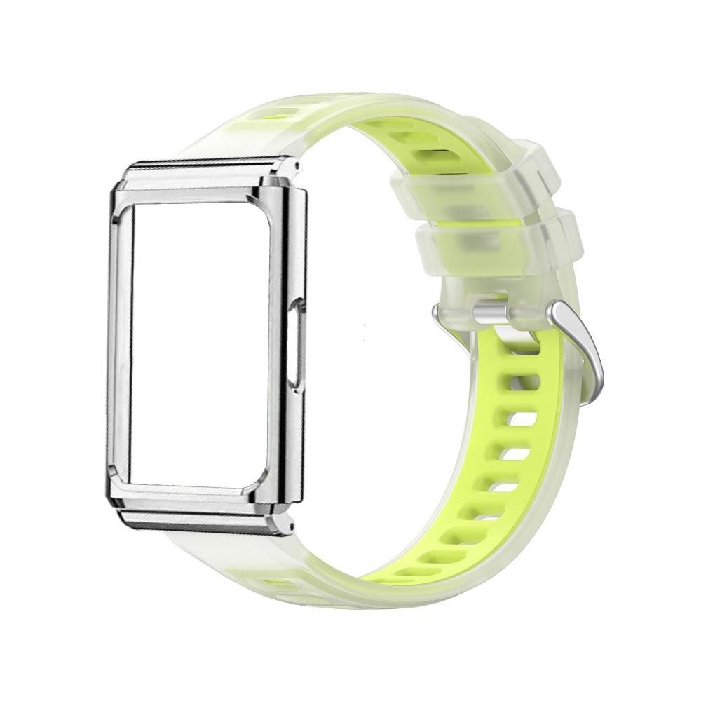 Replacement Jelly Clear Silicone Wristband with Metal Frame Protective Cover for Huawei Band 11 Pro зелёный
Replacement Jelly Clear Silicone Wristband with Metal Frame Protective Cover for Huawei Band 11 Pro зелёный