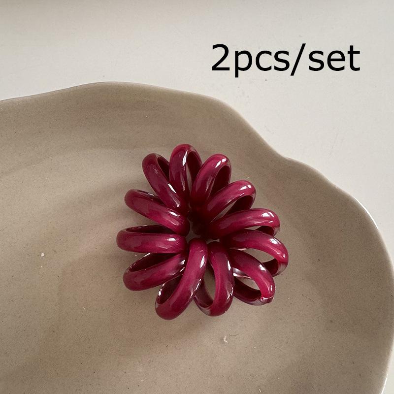 2 шт./набор Спиральные резинки для волос Большой размер Свежий цвет Резинки-скранчи в виде телефонного шнура Высокая эластичность Резинка Женские аксессуары для волос
2 шт./набор Спиральные резинки для волос Большой размер Свежий цвет Резинки-скранчи в виде телефонного шнура Высокая эластичность Резинка Женские аксессуары для волос