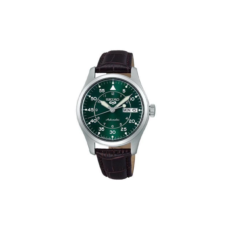 SEIKO seiko5 100 meters waterproof mechanical movement cowhide strap men s watch green dial SBSA203
SEIKO seiko5 100 meters waterproof mechanical movement cowhide strap men s watch green dial SBSA203