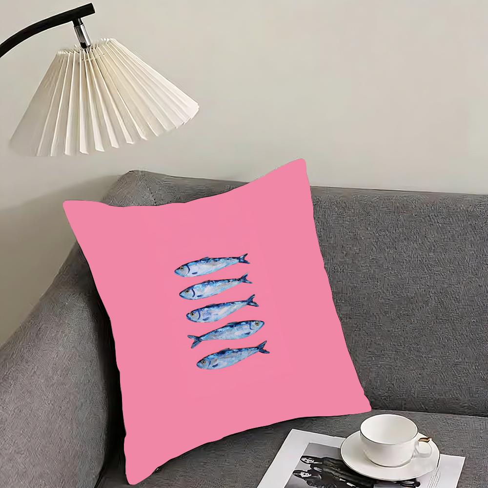 Cute Coastal Charm SardineS INS Cushion Cover Pillowcase Ultra Soft Skin Friendly Fabric Cloud Like Comfort Concealed Zipper 30x30cm
Cute Coastal Charm SardineS INS Cushion Cover Pillowcase Ultra Soft Skin Friendly Fabric Cloud Like Comfort Concealed Zipper 30x30cm