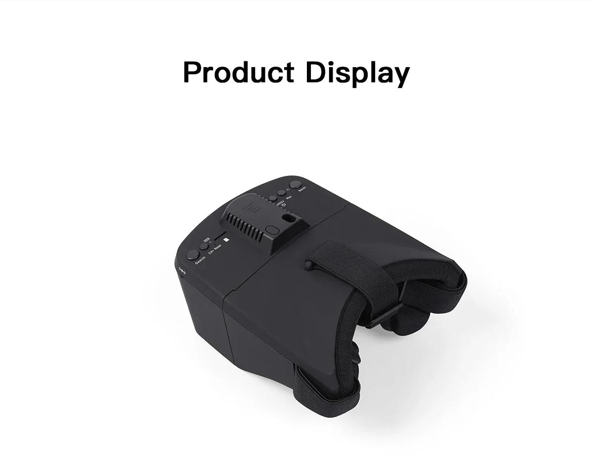 5-дюймовий 800 * 480 HD LCD екран DVR FPV Drone Goggles чорний
5-дюймовий 800 * 480 HD LCD екран DVR FPV Drone Goggles чорний