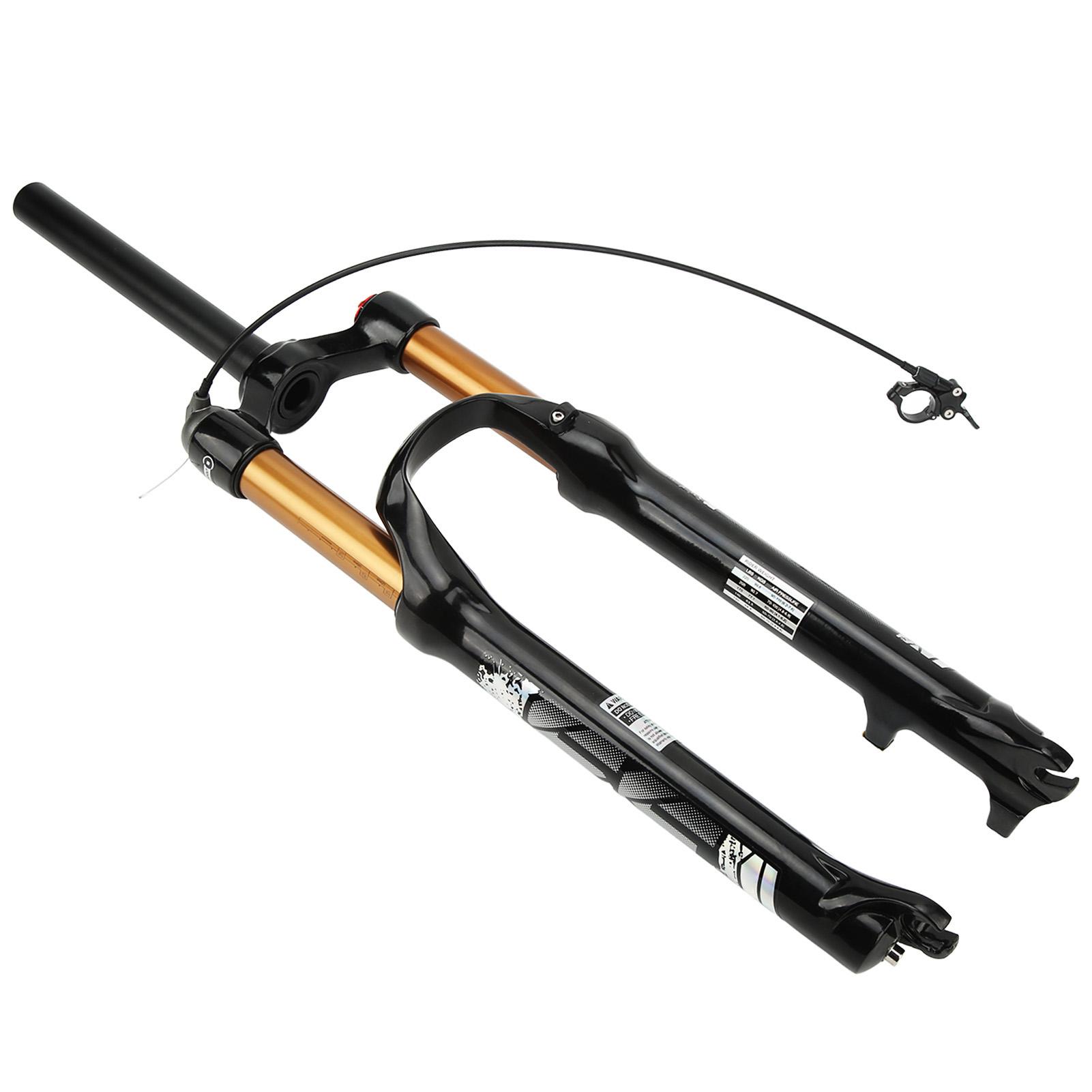 Mountain Bike Front Fork 120mm Stroke Bicycle Shock Absorber Air Fork 26inch Straight Steerer Remote Lockout Suspension Fork
Mountain Bike Front Fork 120mm Stroke Bicycle Shock Absorber Air Fork 26inch Straight Steerer Remote Lockout Suspension Fork