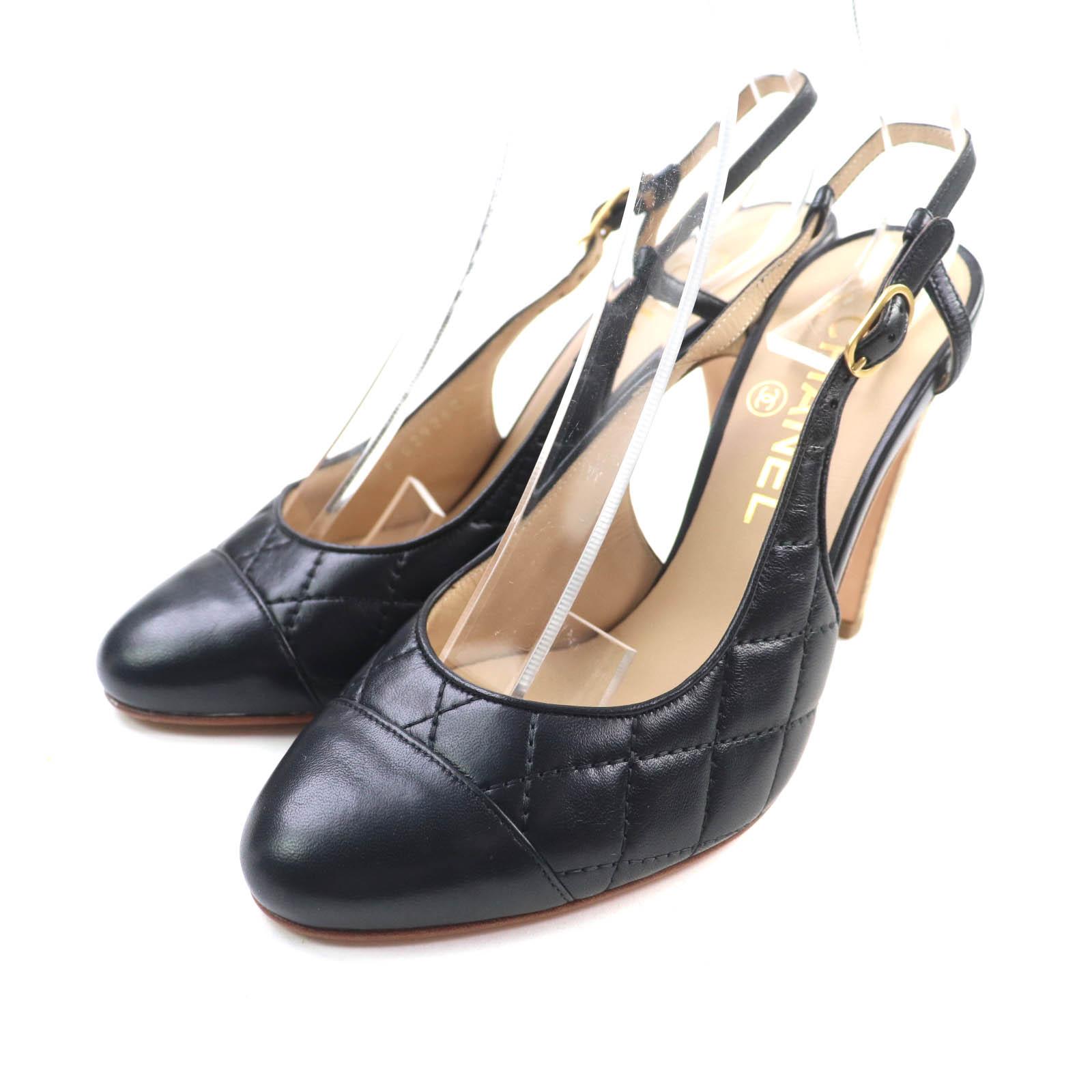 CHANEL pumps black leather Women 36.5 G29268 Used
CHANEL pumps black leather Women 36.5 G29268 Used