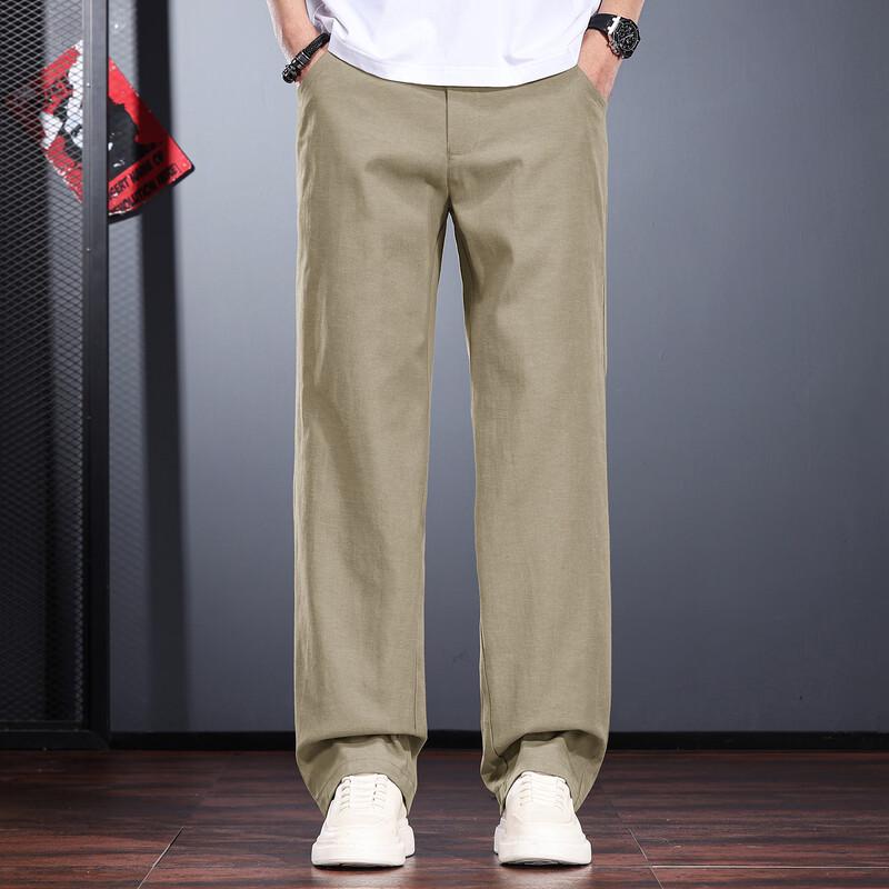 JIELEINUO Men s Lyocell Blend Loose Straight-Leg Casual Pants S
JIELEINUO Men s Lyocell Blend Loose Straight-Leg Casual Pants S