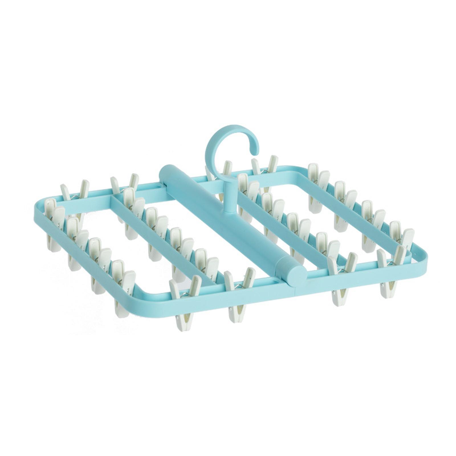 Foldable Windproof Drying Rack with Multiple Clips for Underwear Socks and Small Items Space Saving Hanging Organizer for Indoor Outdoor Use one size синий
Foldable Windproof Drying Rack with Multiple Clips for Underwear Socks and Small Items Space Saving Hanging Organizer for Indoor Outdoor Use one size синий
