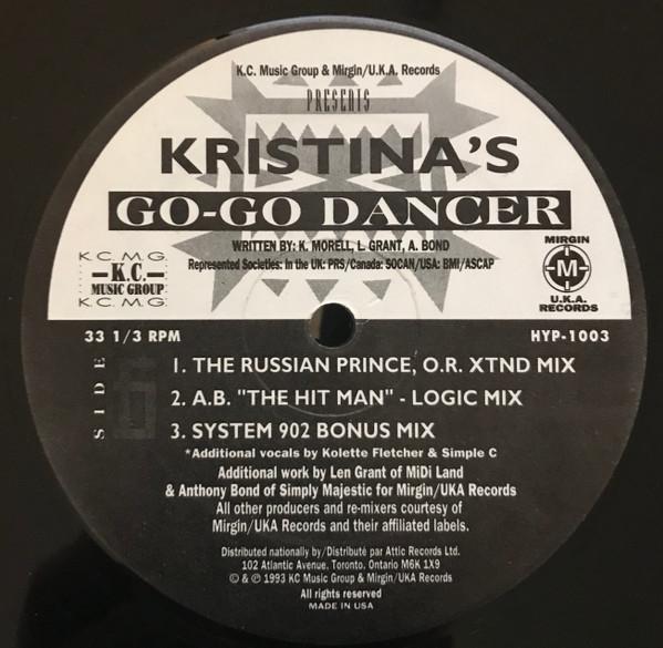 12-дюймовая пластинка KRISTINA - Go Go Dancer HYP1003 KC. Music Grou 1993 Канада Танцевальная и Электронная Музыка Б/у
12-дюймовая пластинка KRISTINA - Go Go Dancer HYP1003 KC. Music Grou 1993 Канада Танцевальная и Электронная Музыка Б/у