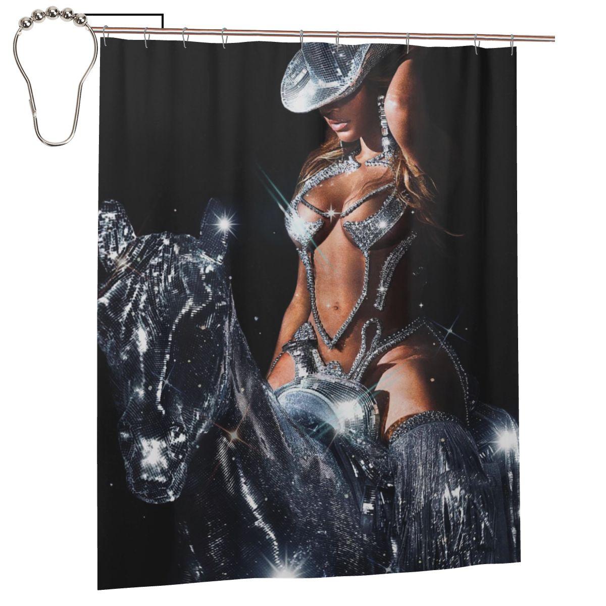 Singer Beyonce Renaissance Tour Shower Curtain Bathroom Polyester Waterproof Bath Curtains With Hooks W60H190(CM)-1 Pcs
Singer Beyonce Renaissance Tour Shower Curtain Bathroom Polyester Waterproof Bath Curtains With Hooks W60H190(CM)-1 Pcs
