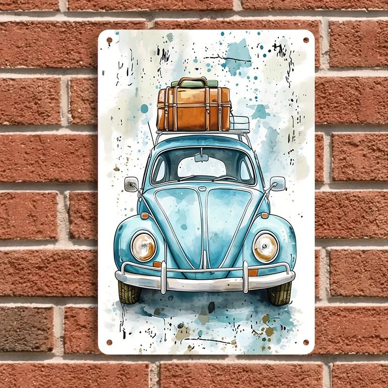 1 piece of retro blue Volkswagen Beetle tinplate wall hanging, travel-themed home decoration, suitable for living room and study (as the picture,20x30cm)
1 piece of retro blue Volkswagen Beetle tinplate wall hanging, travel-themed home decoration, suitable for living room and study (as the picture,20x30cm)