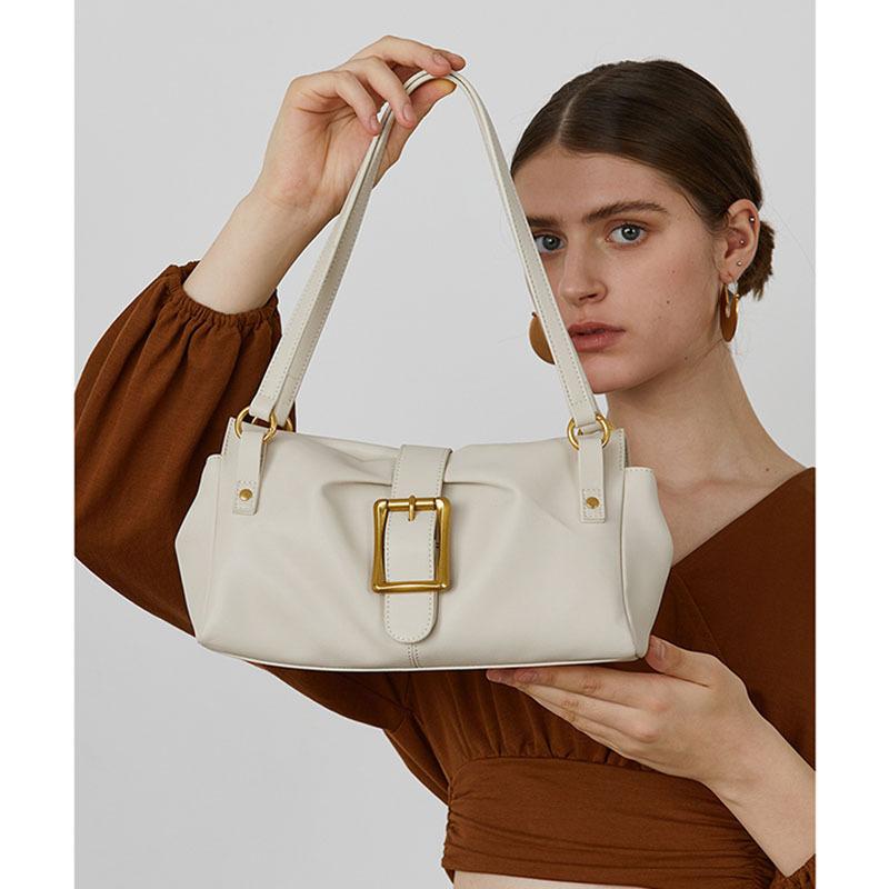 Spring Niche Hand-held Underarm Bag Baguette Bag Genuine Leather Single-shoulder Bag білий
Spring Niche Hand-held Underarm Bag Baguette Bag Genuine Leather Single-shoulder Bag білий