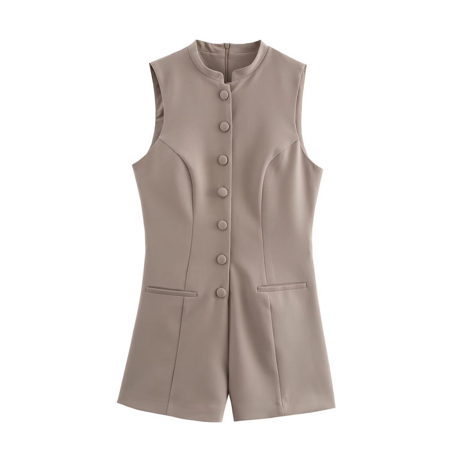 Women s Spring 2025 Slim Fit Stand-Up Collar Cardigan Jumpsuit Shorts Extra Small хаки
Women s Spring 2025 Slim Fit Stand-Up Collar Cardigan Jumpsuit Shorts Extra Small хаки