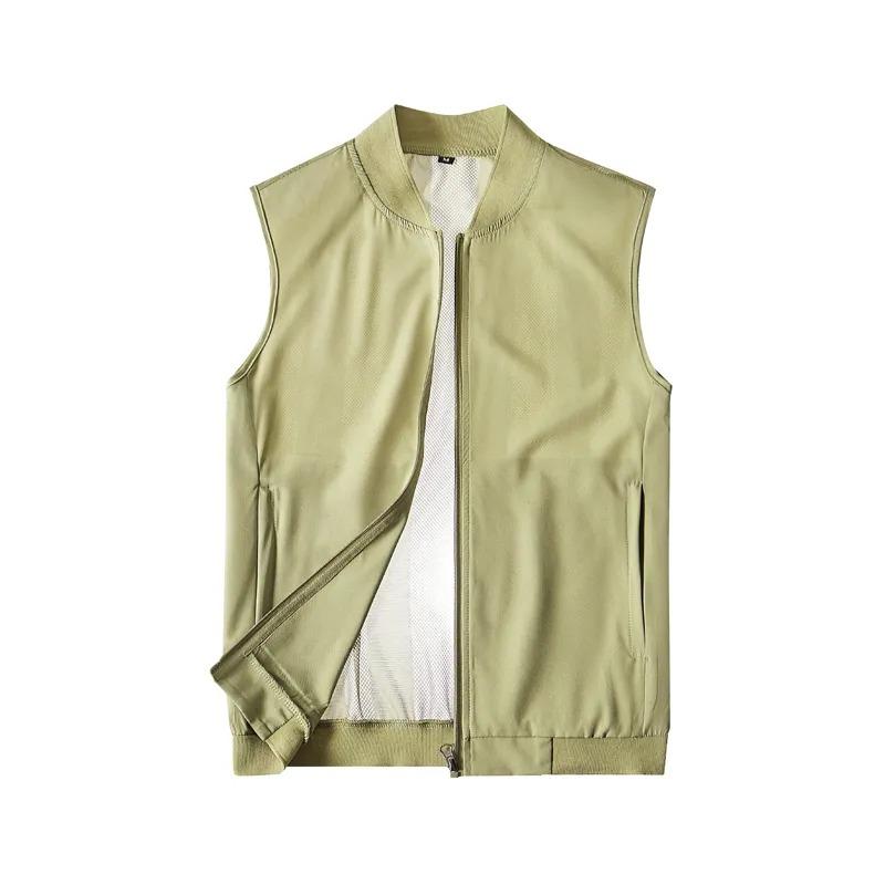 Mens Casual Solid Color Stand Collar Zip Up Sleeveless Vest M хакі
Mens Casual Solid Color Stand Collar Zip Up Sleeveless Vest M хакі