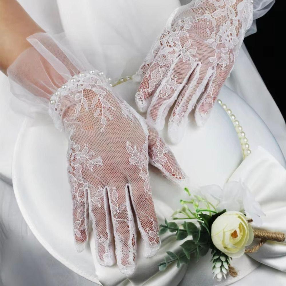 French Style Bridal Wedding Gloves Short Bridesmaid Floral Gloves Flower Lace Gloves Evening Party білий
French Style Bridal Wedding Gloves Short Bridesmaid Floral Gloves Flower Lace Gloves Evening Party білий