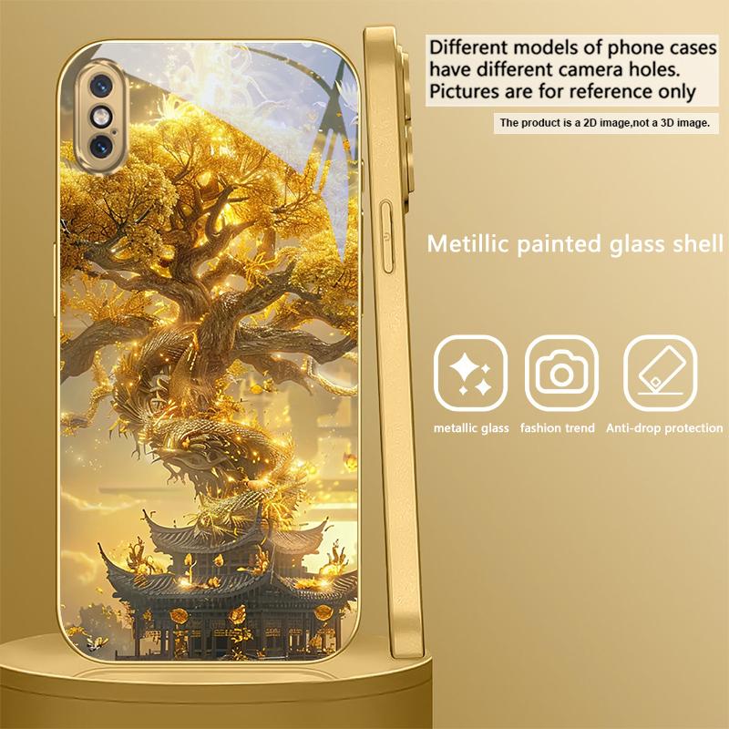 Mythical Golden Dragon For IPhone 17Pro Max 16 17 Pro 15 Pro 14 13 Plus 12 Mini 11Pro Max XR 16E 17Air Golden glass phone case iPhone Air
Mythical Golden Dragon For IPhone 17Pro Max 16 17 Pro 15 Pro 14 13 Plus 12 Mini 11Pro Max XR 16E 17Air Golden glass phone case iPhone Air