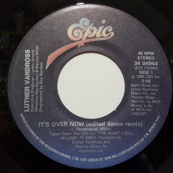 7-дюймовая пластинка LUTHER VANDROSS Its Over Now 3404944 Epic 1985 Канада SoulFunk Б/у
7-дюймовая пластинка LUTHER VANDROSS Its Over Now 3404944 Epic 1985 Канада SoulFunk Б/у