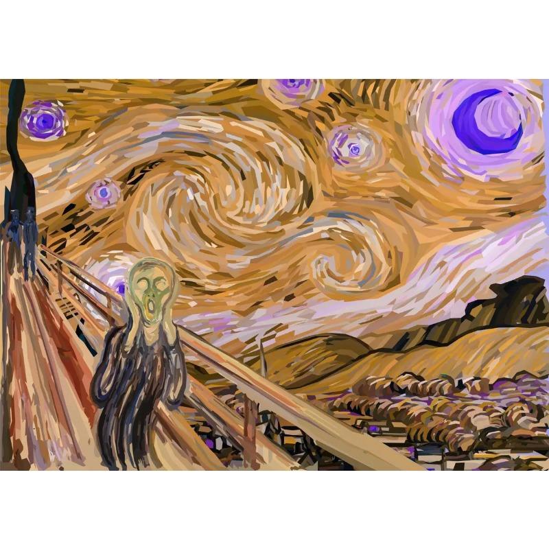 Знаменитая картина на холсте Эдвард Мунк Крик Абстрактные смешные постеры и принты Настенное искусство Картина с кошкой и собакой для спальни Домашний декор 21cm×30cm NoFrame
Знаменитая картина на холсте Эдвард Мунк Крик Абстрактные смешные постеры и принты Настенное искусство Картина с кошкой и собакой для спальни Домашний декор 21cm×30cm NoFrame