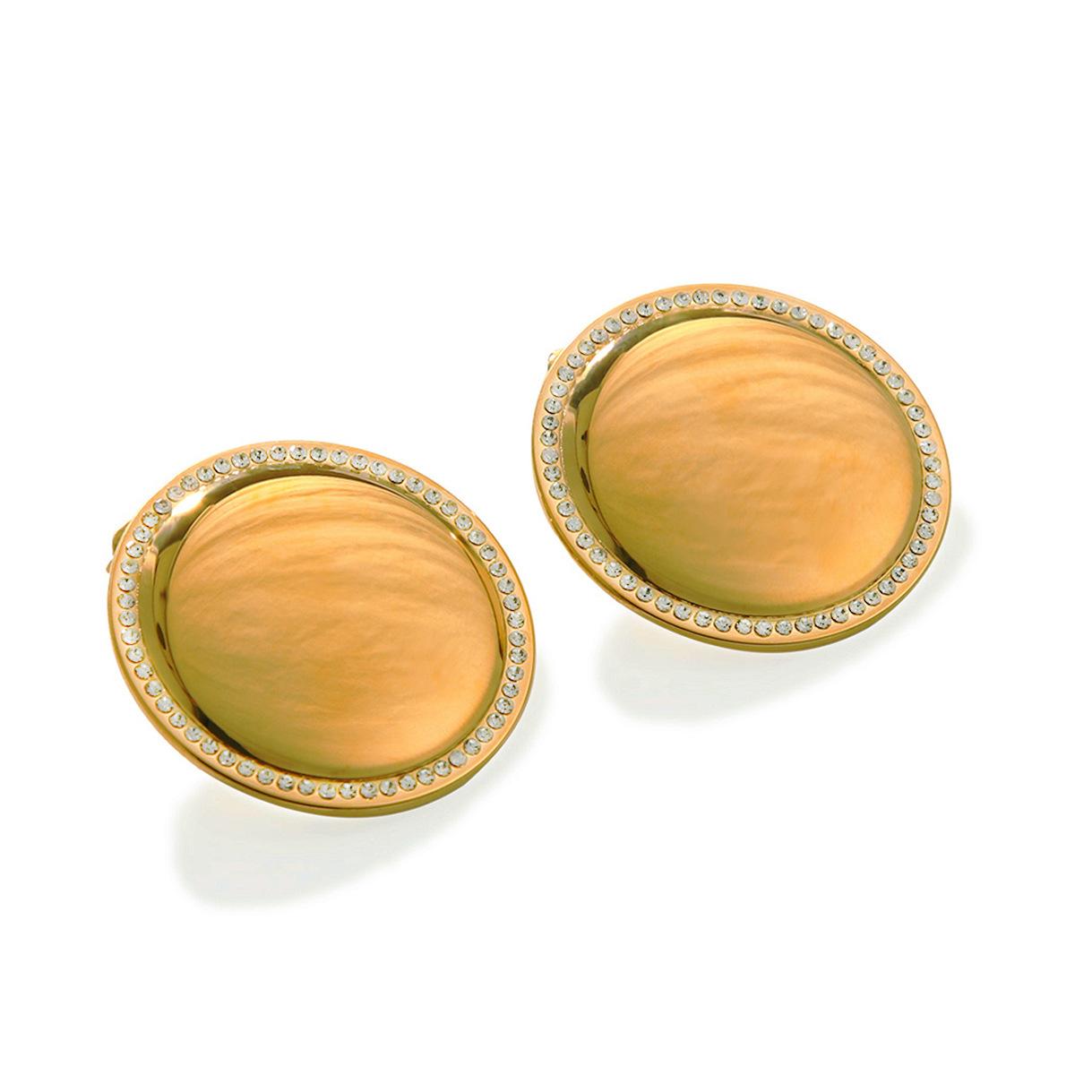 Best-selling 18K Gold Stainless Steel Round Polished Diamond-set Stud Earrings for Women, Fashionable Minimalist Ear Jewelry
Best-selling 18K Gold Stainless Steel Round Polished Diamond-set Stud Earrings for Women, Fashionable Minimalist Ear Jewelry