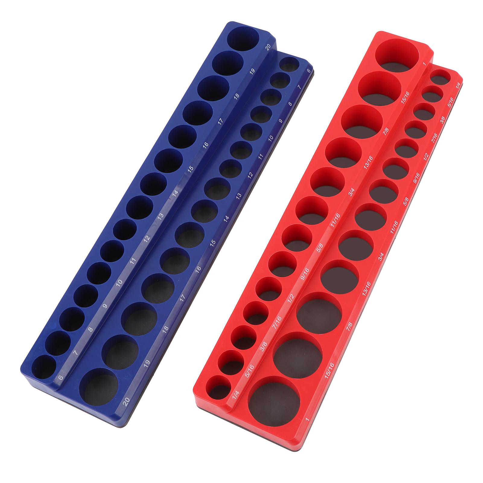 38 Inch Drive Magnetic Socket Organizer Powerful Magnet Metric SAE Socket Holder Trays 2pcs
38 Inch Drive Magnetic Socket Organizer Powerful Magnet Metric SAE Socket Holder Trays 2pcs