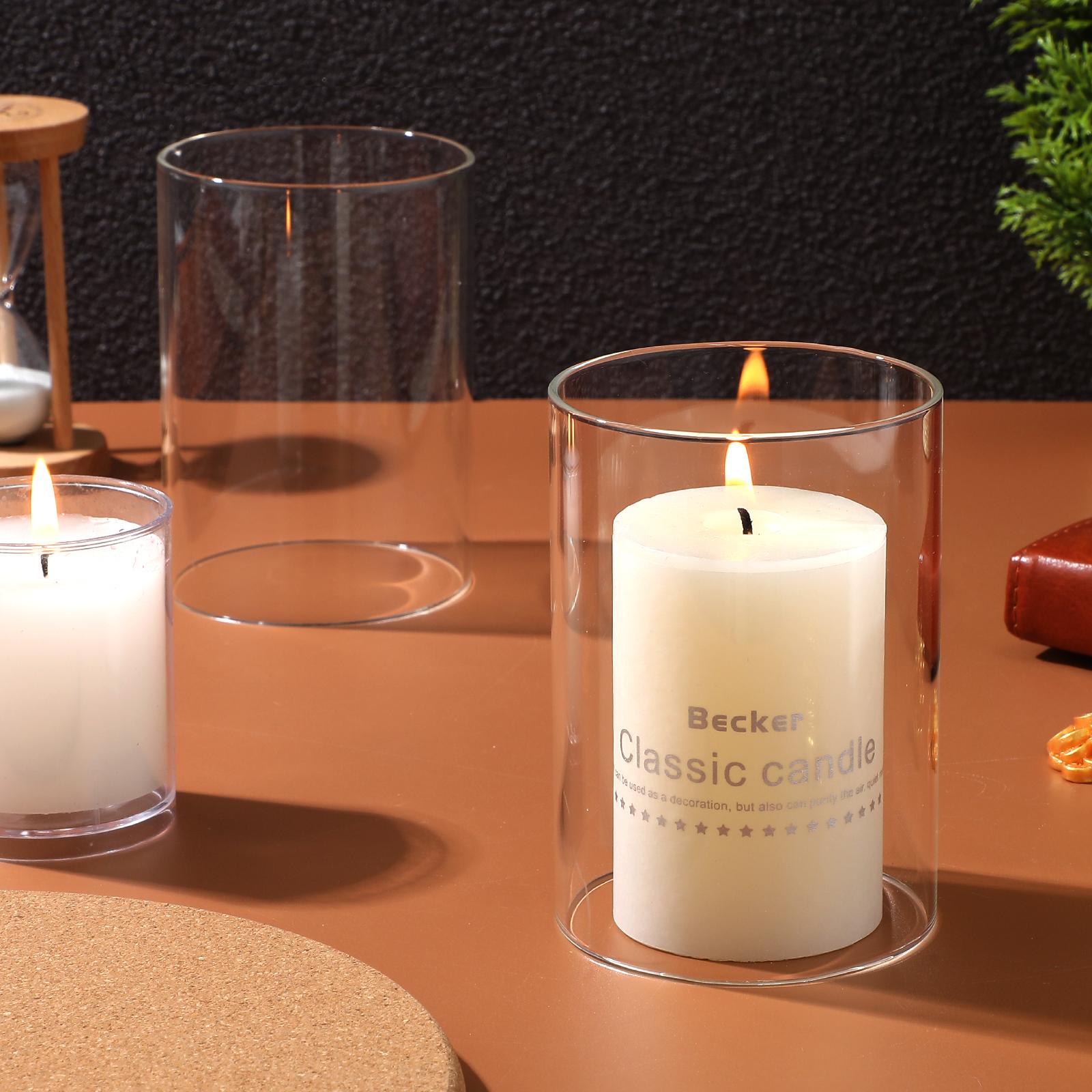 2Pcs Glass Covers Glass Candleholder Tube Shade Cup Shape Holders Open Flame Chimney Tube Cover home decor 10.00x6.00x6.00cm
2Pcs Glass Covers Glass Candleholder Tube Shade Cup Shape Holders Open Flame Chimney Tube Cover home decor 10.00x6.00x6.00cm