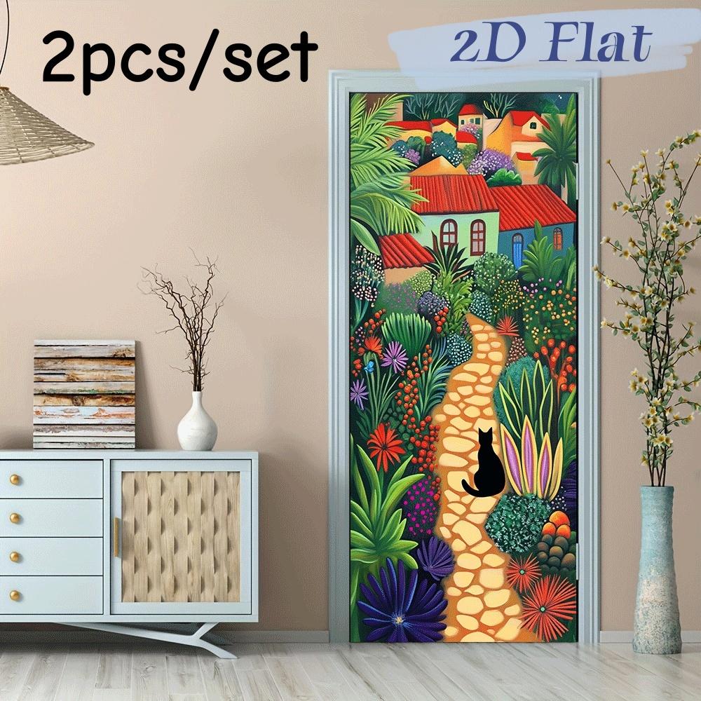 2pcs Colorful Tropical Garden Cat Wall Stickers Warm Home Decoration Stickers Self Adhesive Removable Bedroom Living Room Entran (as the picture,38.5x200cmx2)
2pcs Colorful Tropical Garden Cat Wall Stickers Warm Home Decoration Stickers Self Adhesive Removable Bedroom Living Room Entran (as the picture,38.5x200cmx2)