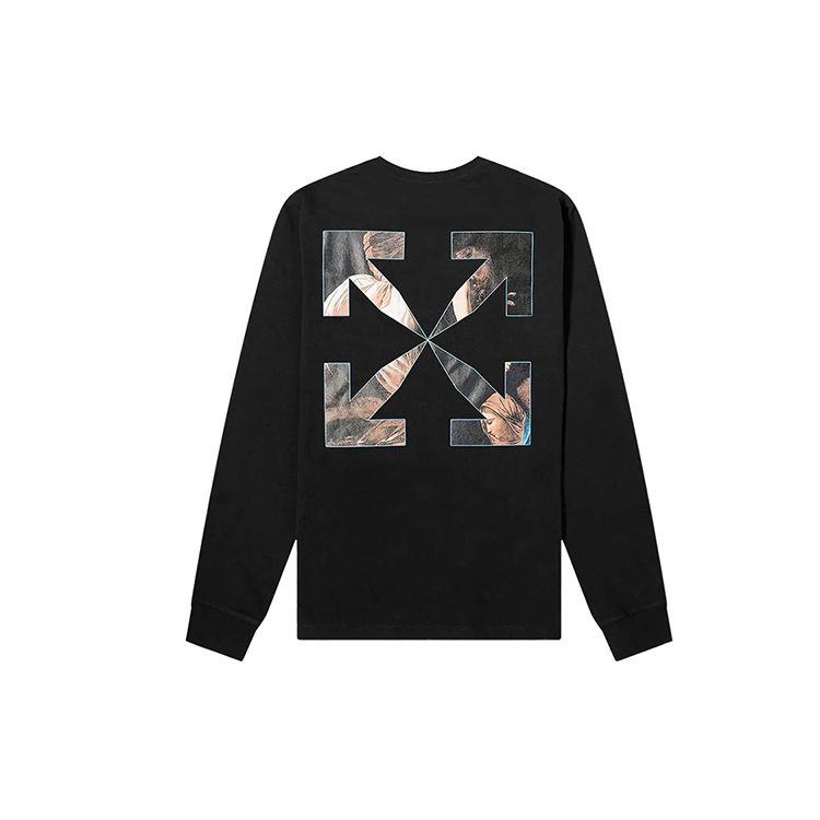 Off-White Caravaggio Angel с длинными рукавами, черные мужские топы OMAB001E20JER0061010
Off-White Caravaggio Angel с длинными рукавами, черные мужские топы OMAB001E20JER0061010