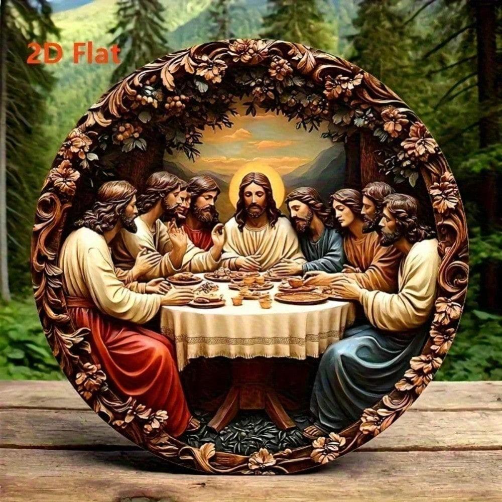 Flat Round Metal Wall Art Medallion 2D Traditional Home Church Decor 20x20 різнокольоровий
Flat Round Metal Wall Art Medallion 2D Traditional Home Church Decor 20x20 різнокольоровий