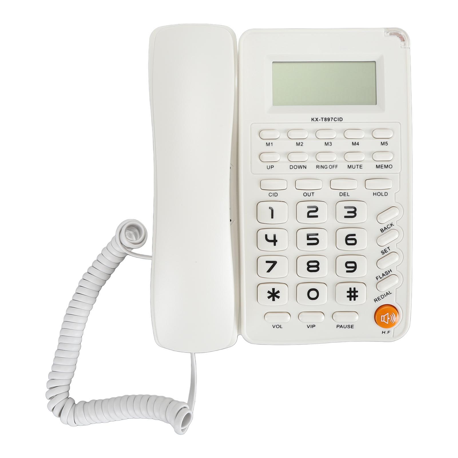 Настольный телефон с большой кнопкой, проводной стационарный телефон с экраном 16 бит HD, проводной телефон для дома и отеля белый
Настольный телефон с большой кнопкой, проводной стационарный телефон с экраном 16 бит HD, проводной телефон для дома и отеля белый