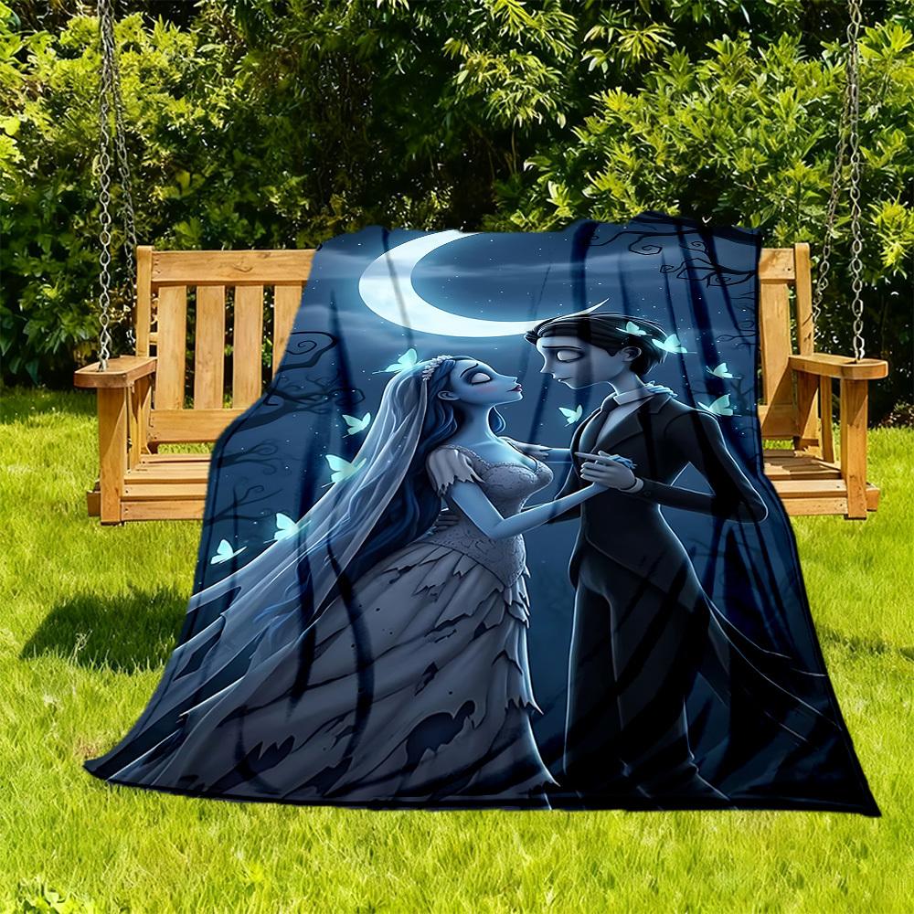 1PC Corpse Bride Moonlit Romance Outdoor Blanket Lightweight Flannel, Soft & Warm, All-Season Use for Sofa, Outdoor081 130x150cm
1PC Corpse Bride Moonlit Romance Outdoor Blanket Lightweight Flannel, Soft & Warm, All-Season Use for Sofa, Outdoor081 130x150cm