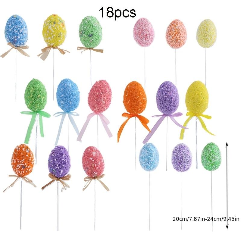 Easter Eggs | Plastic Eggs with Sticks for Basket Fillers, Vase Arrangement, Home Decorations, Party Table Centerpieces
Easter Eggs | Plastic Eggs with Sticks for Basket Fillers, Vase Arrangement, Home Decorations, Party Table Centerpieces