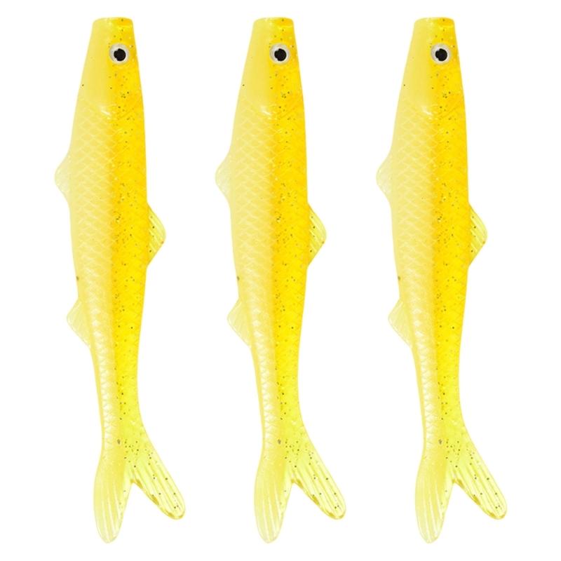 3pcs Soft Lure Fishing Tackle Accessories 12.9g Artificial Swimbait Paddle Tail Fishing Lure Sinking Baits for Trout жовтий
3pcs Soft Lure Fishing Tackle Accessories 12.9g Artificial Swimbait Paddle Tail Fishing Lure Sinking Baits for Trout жовтий