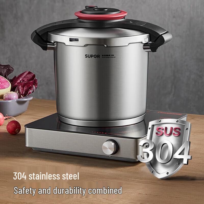 SUPOR Easy-Open Stainless Steel Pressure Cooker
SUPOR Easy-Open Stainless Steel Pressure Cooker