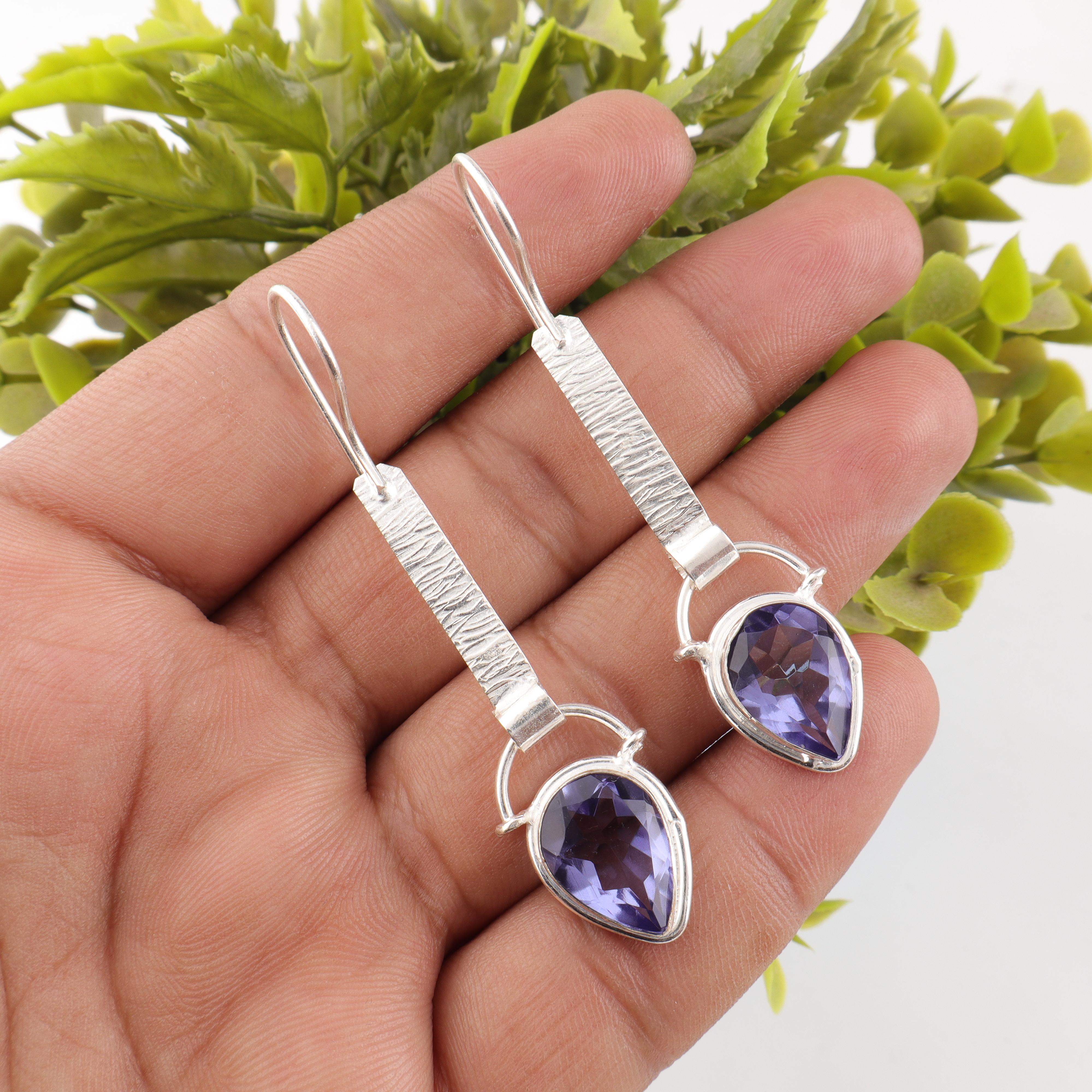 Iolite Earrings, Handmade Gemstone Earrings, 925 Solid Sterling Silver Earrings Antique Jewelry, For Engagement Gift 1.9 Inches синій
Iolite Earrings, Handmade Gemstone Earrings, 925 Solid Sterling Silver Earrings Antique Jewelry, For Engagement Gift 1.9 Inches синій