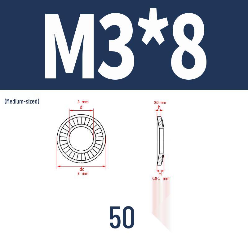 304 Stainless Steel Serrated Star Washer, Anti-Slip & Anti-Loosening, Available in Sizes M3, M4, M5, M8, M20.
304 Stainless Steel Serrated Star Washer, Anti-Slip & Anti-Loosening, Available in Sizes M3, M4, M5, M8, M20.