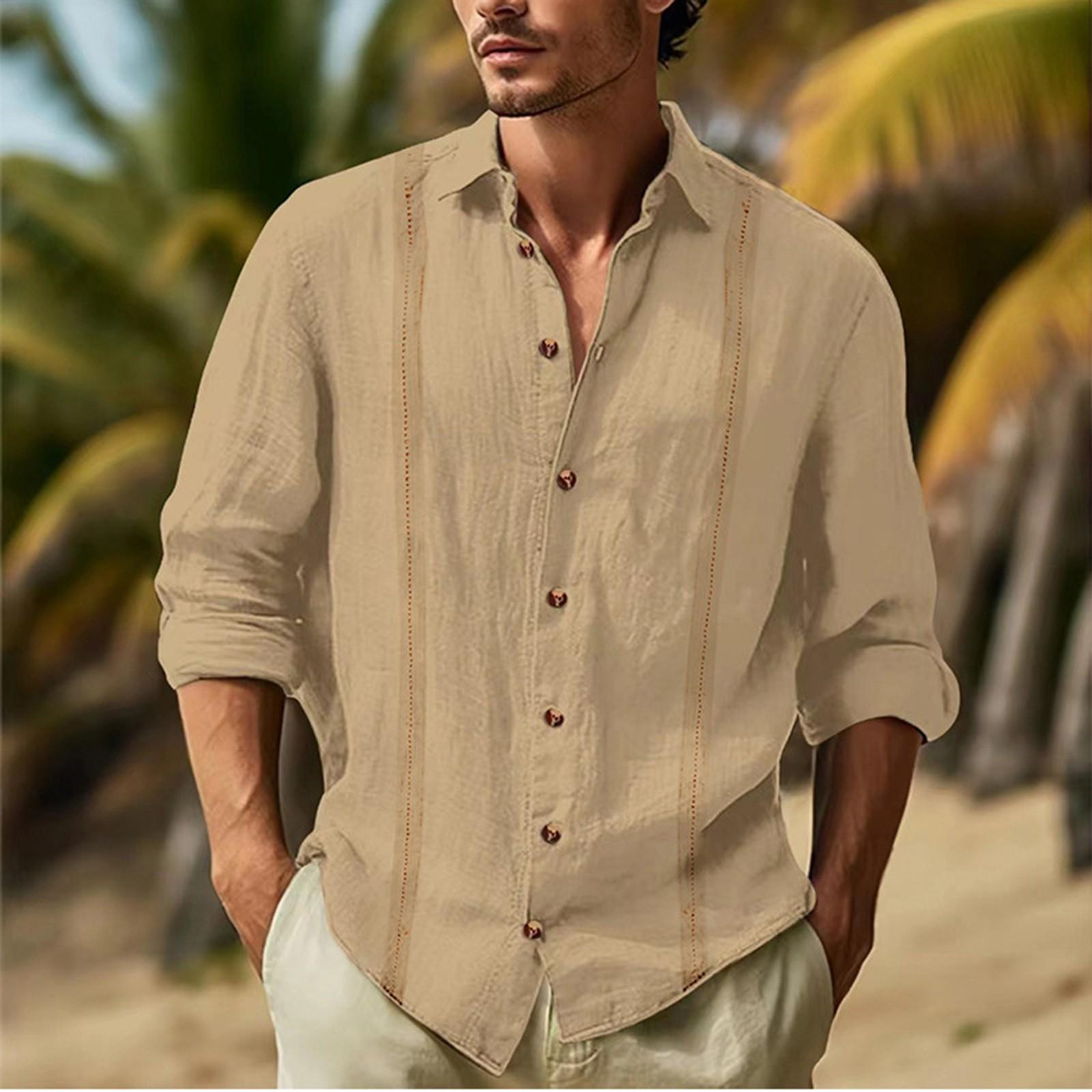 Men s Casual -color Cotton And Linen Blend Color-blocking Shirt, Men s Lapel Long-sleeved Top L хакі
Men s Casual -color Cotton And Linen Blend Color-blocking Shirt, Men s Lapel Long-sleeved Top L хакі