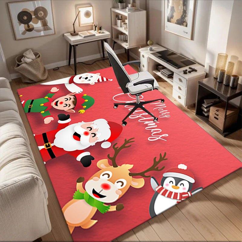 Merry Christmas! Santa, Elves, Reindeer & Penguin Greeting Card Office Mat Perfect for Home Decor Office Desk Chair Rugs Chair Carpet for o 60cm by 90cm
Merry Christmas! Santa, Elves, Reindeer & Penguin Greeting Card Office Mat Perfect for Home Decor Office Desk Chair Rugs Chair Carpet for o 60cm by 90cm