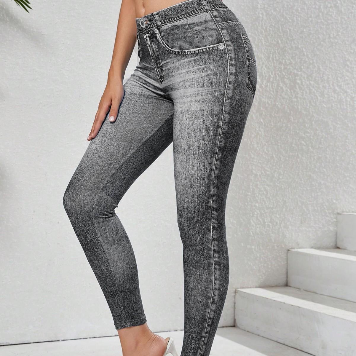 Women s High Waist Faux Denim Yoga Pants - Slimming, Versatile, Printed Tight Sports Leggings XXL сірий колір
Women s High Waist Faux Denim Yoga Pants - Slimming, Versatile, Printed Tight Sports Leggings XXL сірий колір