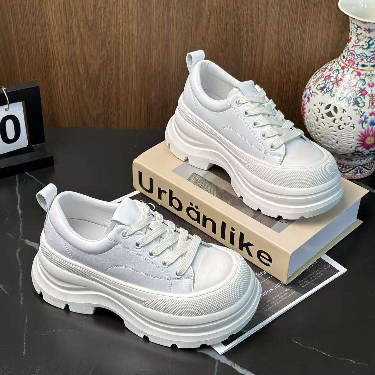Muffin thick baseplate shoes women s autumn new lace-up round head casual shoes leather white shoes 40
Muffin thick baseplate shoes women s autumn new lace-up round head casual shoes leather white shoes 40