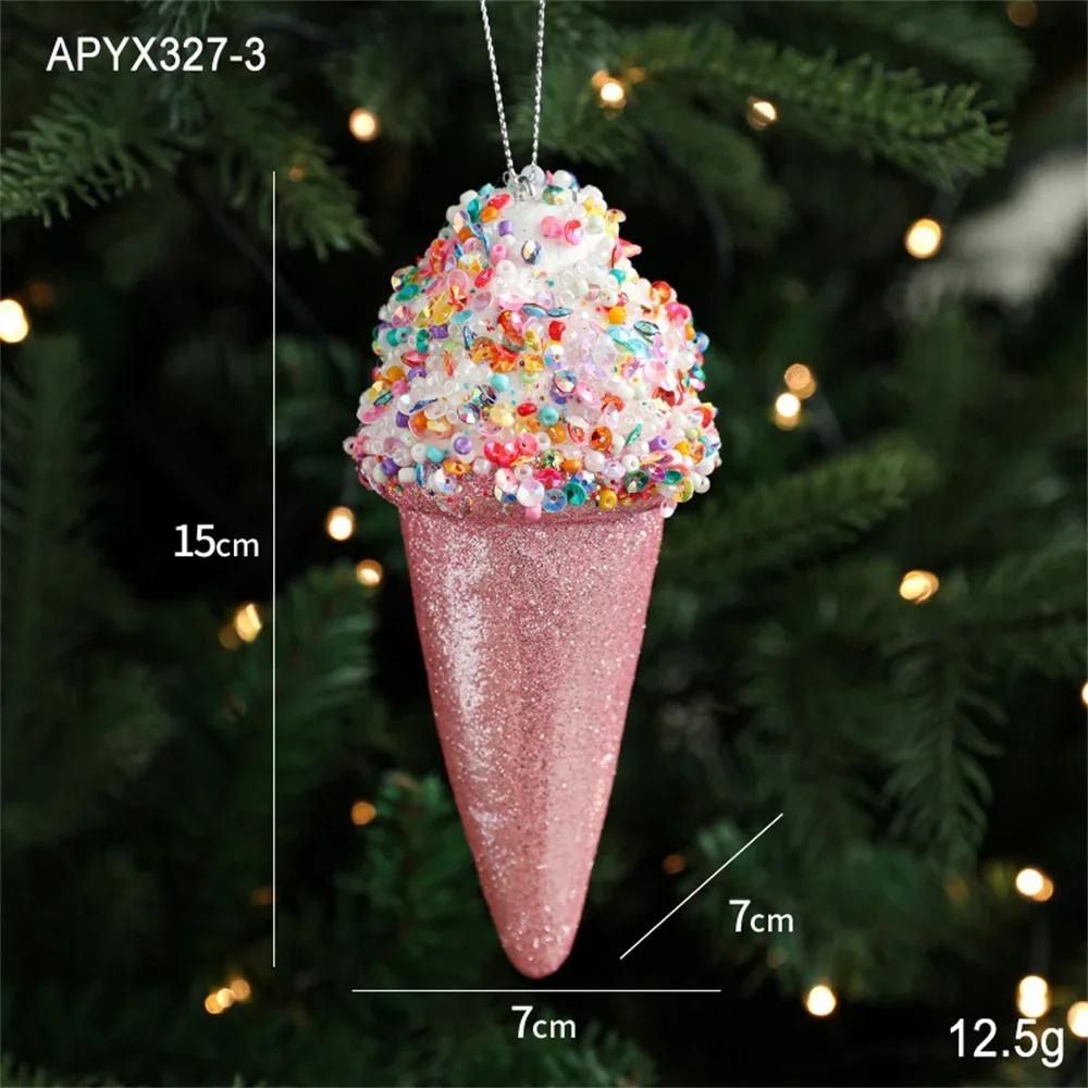 Christmas Creative Decoration Lollipop Ice Cream Cone Pendant Xmas Tree Ball Hanging Ornament Home New Year Navidad Decor Gift
Christmas Creative Decoration Lollipop Ice Cream Cone Pendant Xmas Tree Ball Hanging Ornament Home New Year Navidad Decor Gift