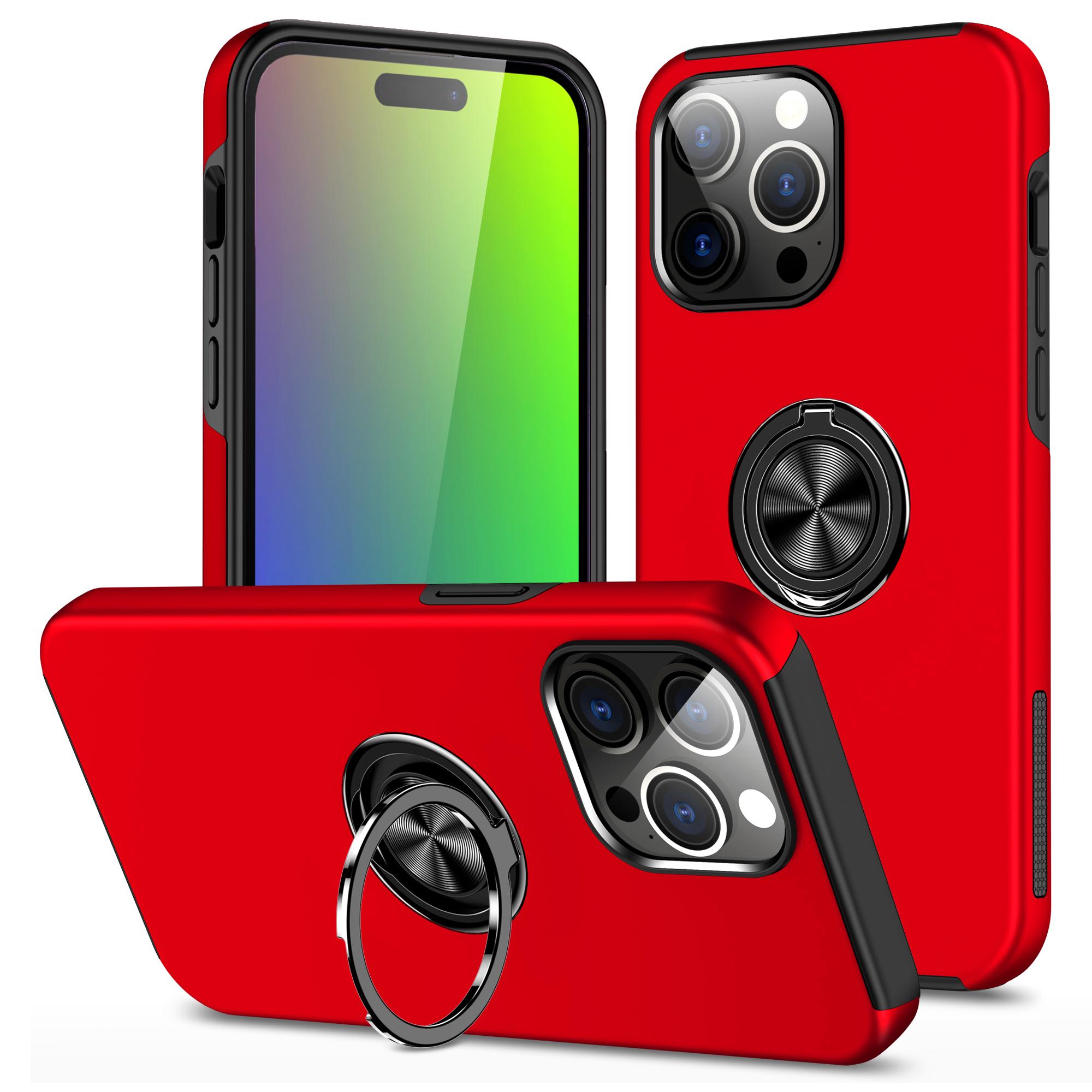 For iPhone 15 Pro Anti-drop Phone Case Ring Holder Kickstand PC+TPU Phone Back Cover Red
For iPhone 15 Pro Anti-drop Phone Case Ring Holder Kickstand PC+TPU Phone Back Cover Red