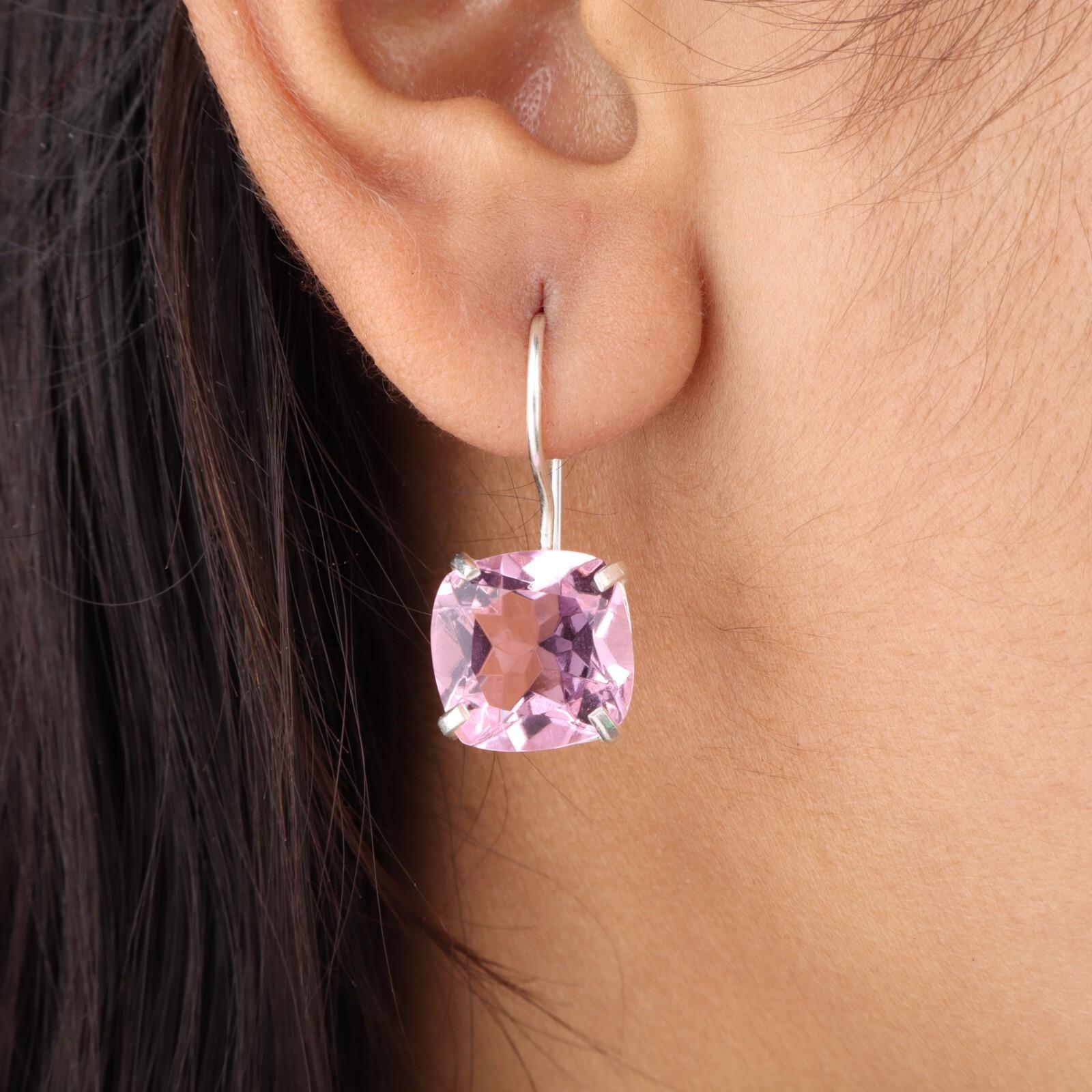 Natural Morganite Gemstone 925 Sterling Silver Handmade Jewelry Hook Earrings 1 EE-172-9
Natural Morganite Gemstone 925 Sterling Silver Handmade Jewelry Hook Earrings 1 EE-172-9