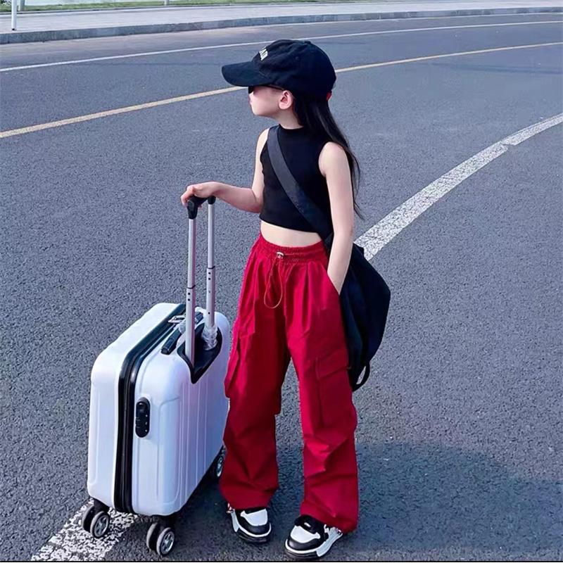 Girls Cargo Pants Spring Fashion Children Loose Trousers Autumn Kids Style Wide Leg Pant Girl Casual Clothing 170cm червоний
Girls Cargo Pants Spring Fashion Children Loose Trousers Autumn Kids Style Wide Leg Pant Girl Casual Clothing 170cm червоний