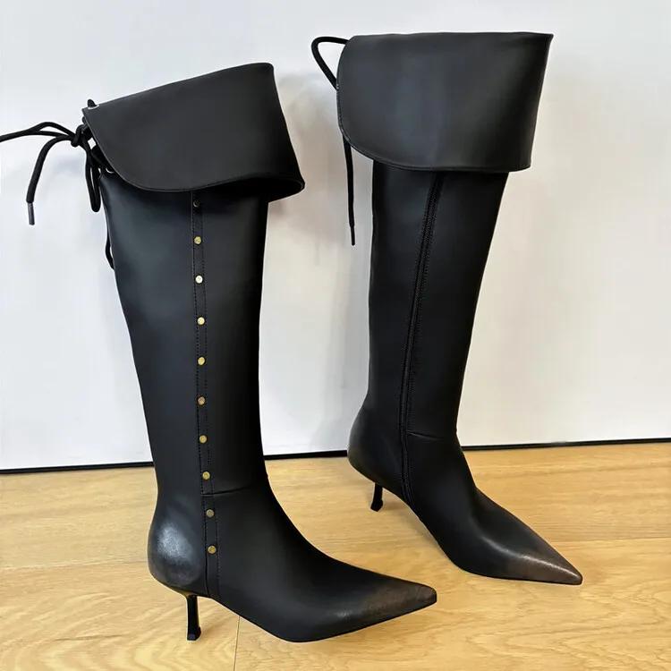 Fashion New Two Ways of Wearing Cowhide Cross Strap Over The Knee Boots Sexy Hot Girl Pole Dance 7cm High Heels Knight Boots Size 33-40 35
Fashion New Two Ways of Wearing Cowhide Cross Strap Over The Knee Boots Sexy Hot Girl Pole Dance 7cm High Heels Knight Boots Size 33-40 35