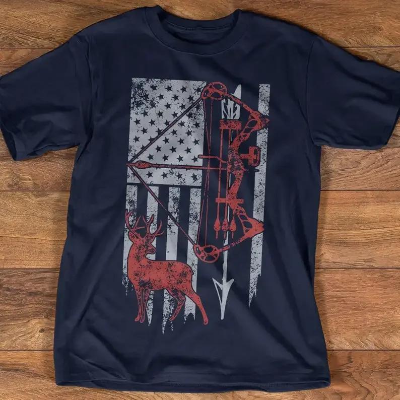 American Flag Bow Hunting TShirt Fathers Day American Hunter TShirt Summer Cotton ONeck Short Sleeve Mens T Shirt Size S3XL S
American Flag Bow Hunting TShirt Fathers Day American Hunter TShirt Summer Cotton ONeck Short Sleeve Mens T Shirt Size S3XL S