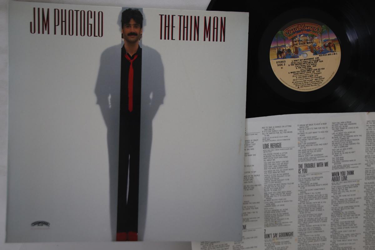 LP Record JIM PHOTOGLO - Thin Man 4228103051M1 CASABLANCA 1983 US Pop Used
LP Record JIM PHOTOGLO - Thin Man 4228103051M1 CASABLANCA 1983 US Pop Used