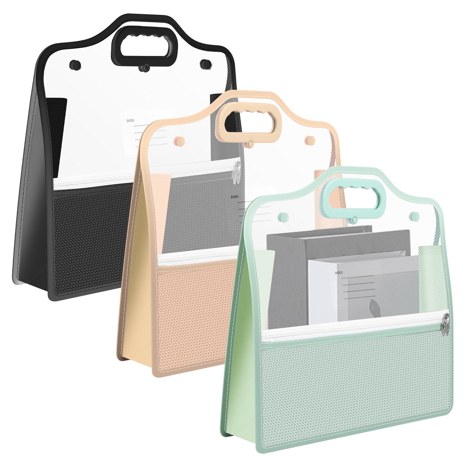 3Pcs A4 Stationery Storage Bag Scrapbook Paper Organizer with Handle Mesh Zipper Waterproof Folders School Office Supplies
3Pcs A4 Stationery Storage Bag Scrapbook Paper Organizer with Handle Mesh Zipper Waterproof Folders School Office Supplies