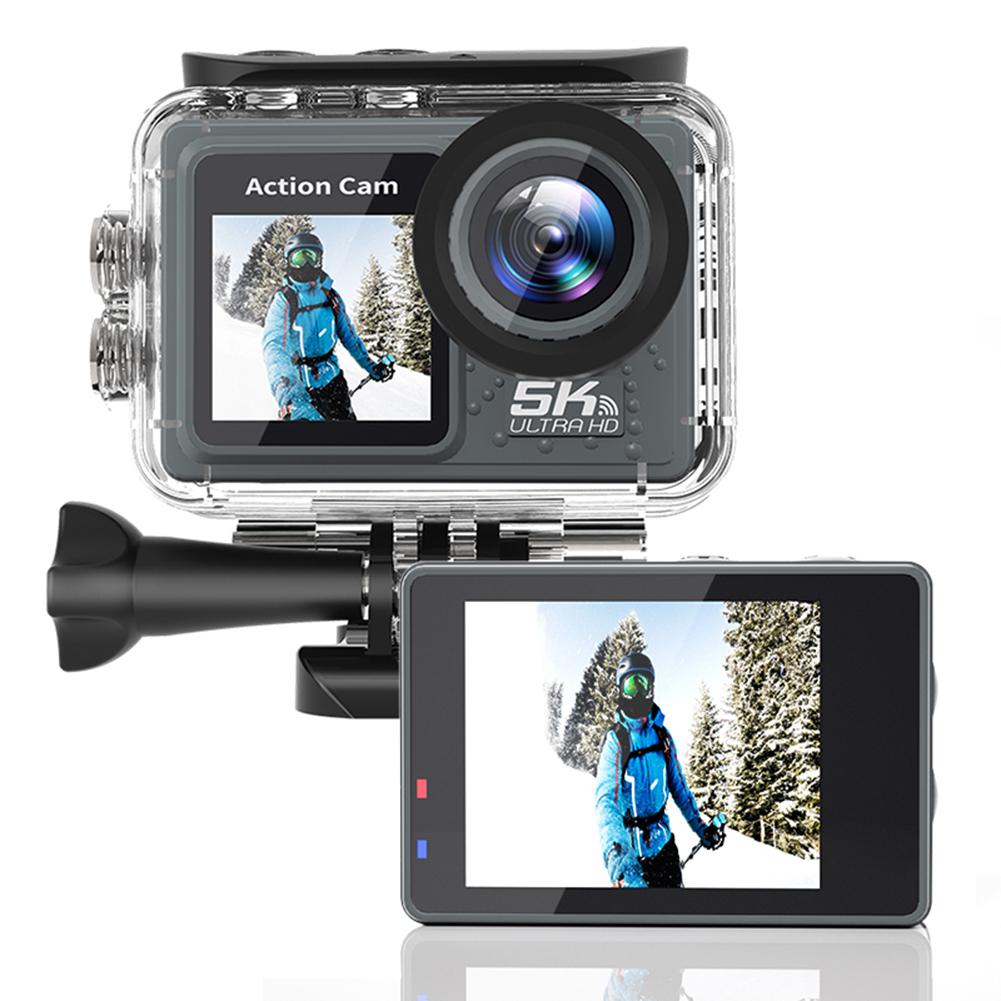 5K 4K 60FPS Спортивна DV Cam Anti-shake WIFI Велосипедна камера на вулиці Подвійний екран 170° Широкий кут 30 м Водонепроникна з дистанційним керуванням чорний
5K 4K 60FPS Спортивна DV Cam Anti-shake WIFI Велосипедна камера на вулиці Подвійний екран 170° Широкий кут 30 м Водонепроникна з дистанційним керуванням чорний