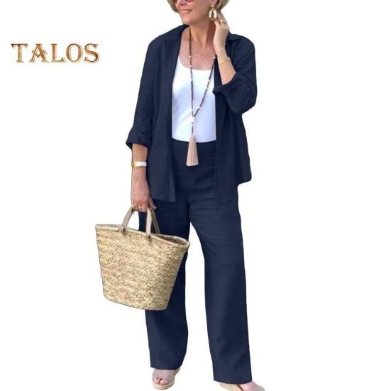 2 шт./комплект женский повседневный наряд лацкан длинный рукав застежка на пуговицы рубашка высокая талия прямые широкие длинные брюки комплект повседневная одежда 2XL темно-синий
2 шт./комплект женский повседневный наряд лацкан длинный рукав застежка на пуговицы рубашка высокая талия прямые широкие длинные брюки комплект повседневная одежда 2XL темно-синий