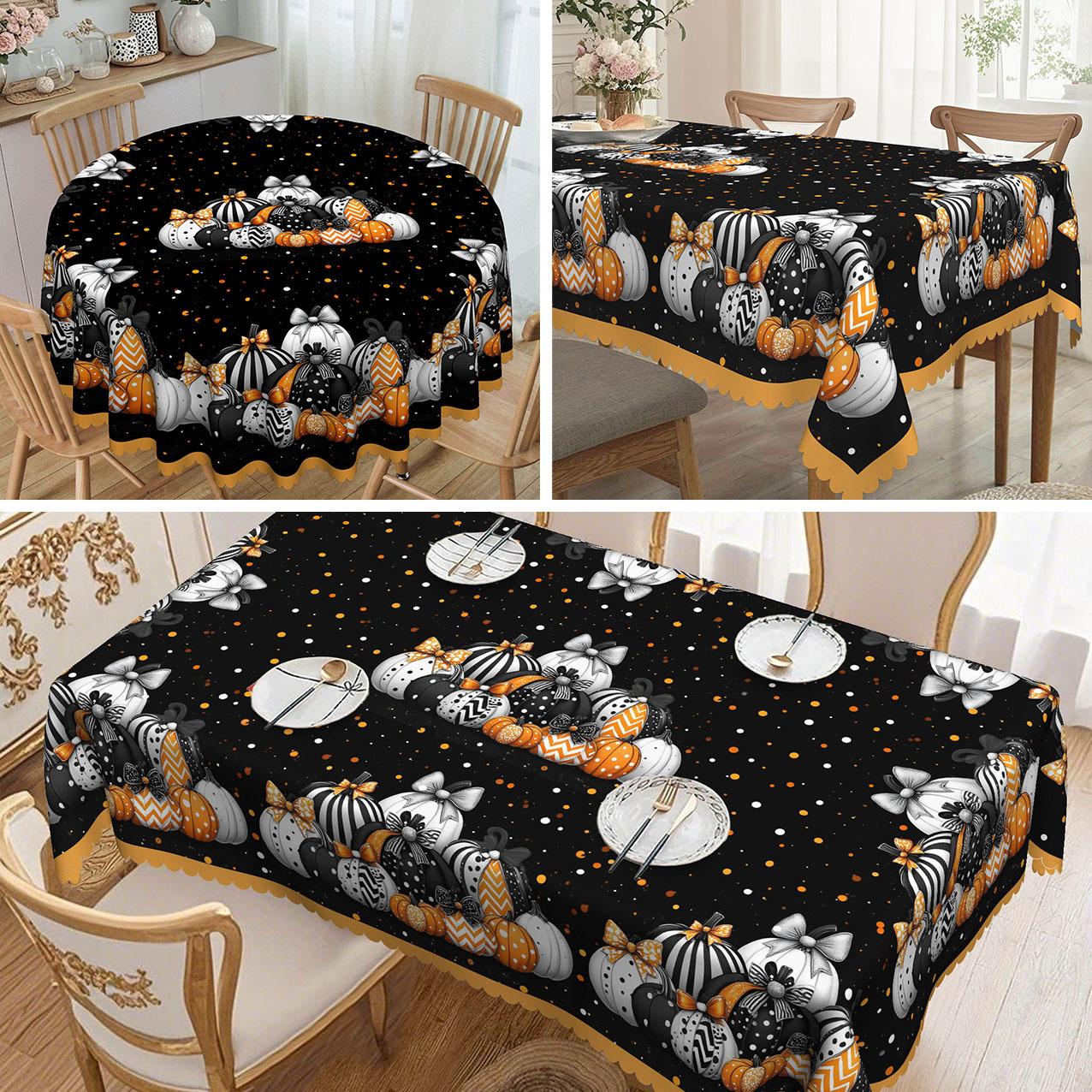 1 Rectangular Halloween Tablecloth With A Variety Of Pumpkin Designs For Round And Rectangular Dining Tables Round tablecloth-152x152cm
1 Rectangular Halloween Tablecloth With A Variety Of Pumpkin Designs For Round And Rectangular Dining Tables Round tablecloth-152x152cm