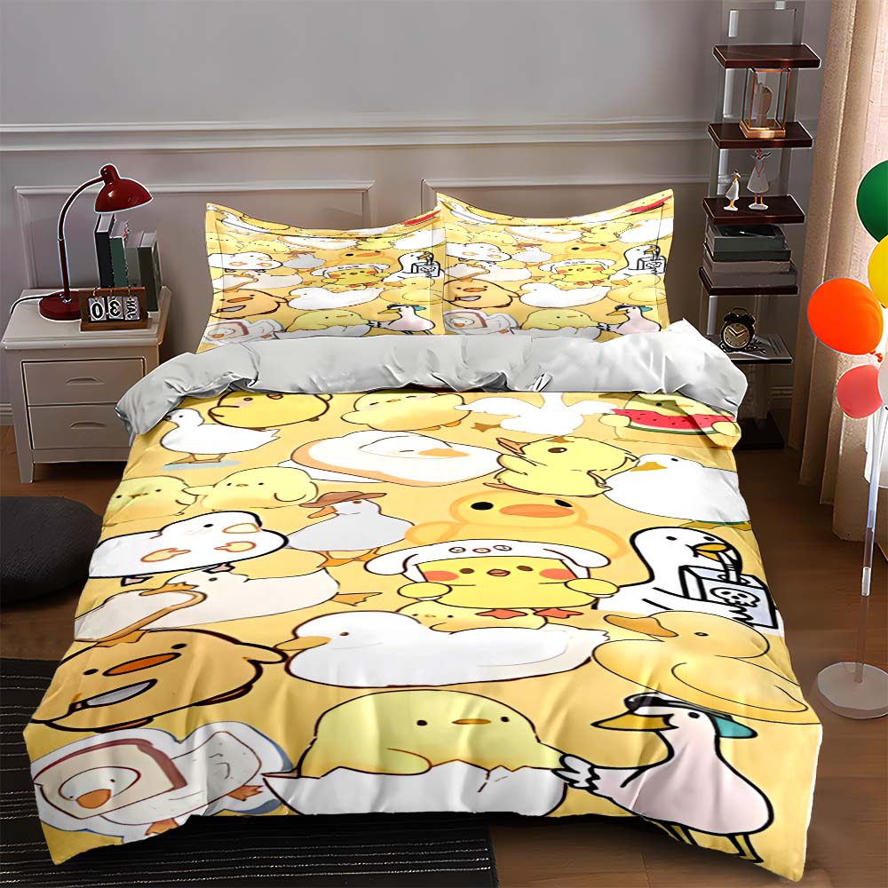 Yellow cartoon birds. Bedding Duvet cover sets Duvet covers Pillowcases gifts (1 * Duvet Cover 2 * Pillowcases, without duvet insert) 135x200cm
Yellow cartoon birds. Bedding Duvet cover sets Duvet covers Pillowcases gifts (1 * Duvet Cover 2 * Pillowcases, without duvet insert) 135x200cm