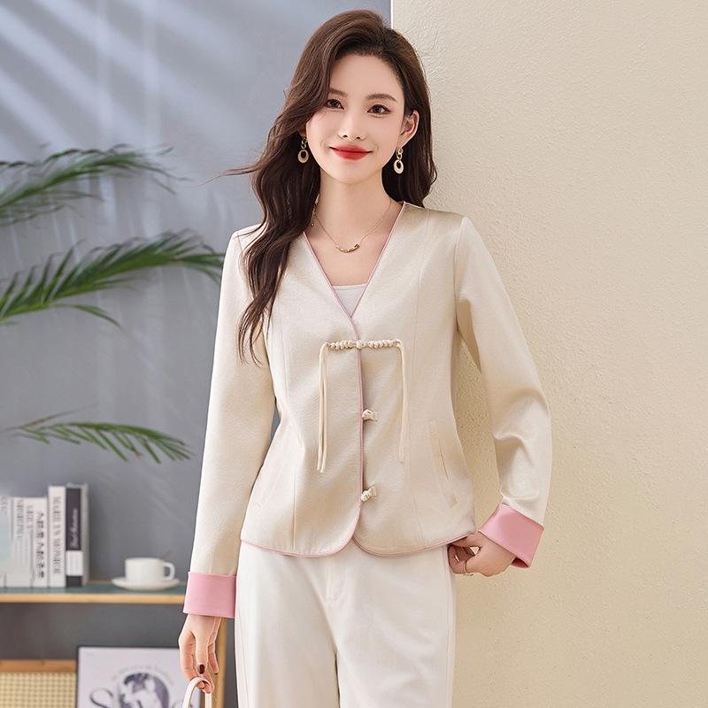 2025 Spring Women s Satin Jacquard Frog Button Jacket - New Chinese Style XL (130-140 jin)
2025 Spring Women s Satin Jacquard Frog Button Jacket - New Chinese Style XL (130-140 jin)